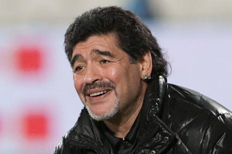 Former Al Wasl coach Diego Maradona.