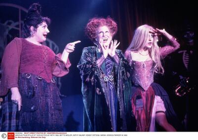 No Merchandising. Editorial Use Only
Mandatory Credit: Photo by SNAP/REX/Shutterstock (390903ko)
FILM STILLS OF 'HOCUS POCUS' WITH 1993, BETTE MIDLER, KATHY NAJIMY, KENNY ORTEGA, SARAH JESSICA PARKER IN 1993
VARIOUS

