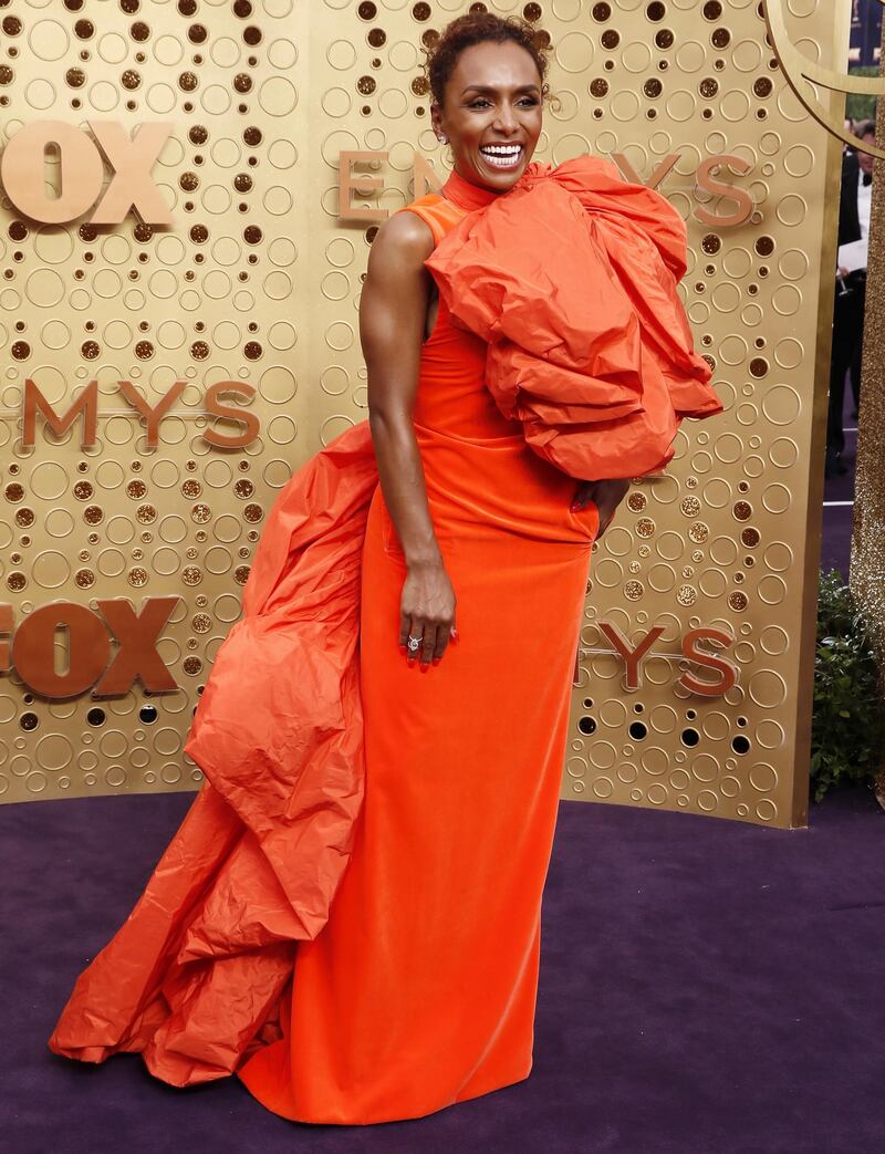 Janet Mock in Valentino Haute Couture. EPA