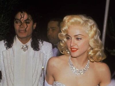 Madonna with Michael Jackson at the 1991 Academy Awards. Photo: Bob Mackie / Instagram