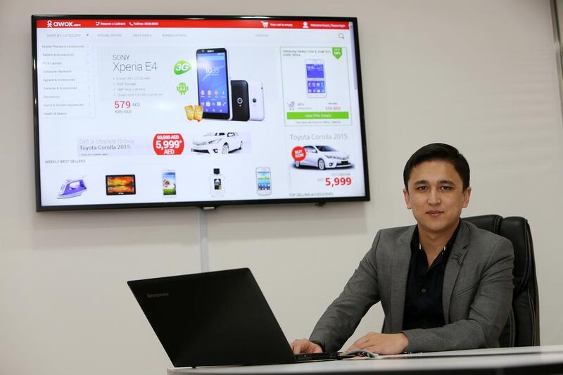 Mobile commerce requires a dedicated approach according to Ulugbek Yuldashev, chief executive of awok.com. Pawan Singh / The National