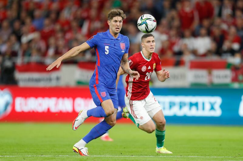 John Stones - 8: Defender winning his 50th cap almost got caught out by letting long ball bounce in first half but used pace to recover. A calm presence alongside Maguire. AP