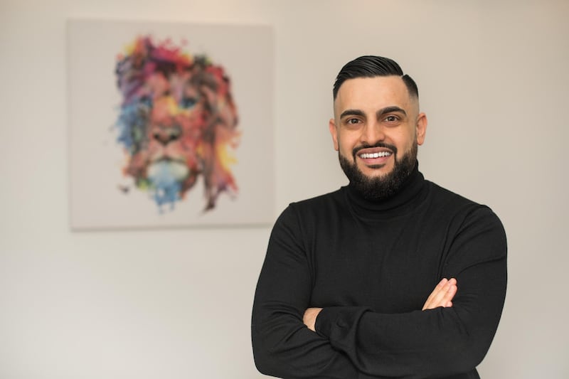 Hasib Khan, founder and chief executive of Udrive, is inspired by his father who had to start business from scratch in Germany after fleeing the war in Afghanistan. Courtesy Hasib Khan
