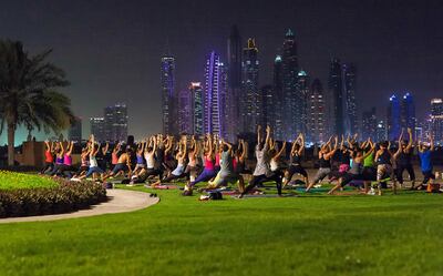 Register to take part in full moon yoga tomorrow at Fairmont The Palm. Fairmont The Palm