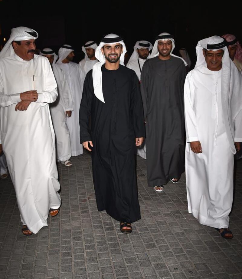 Sheikh Mansoor bin Mohammed at the film festival. Gareth Cattermole / Getty Images