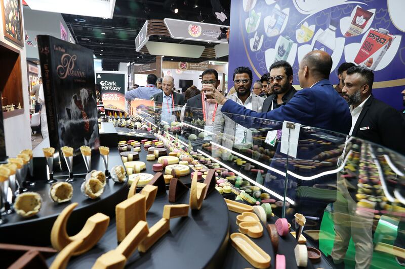 Bakery products on display at the Gulfood exhibition.