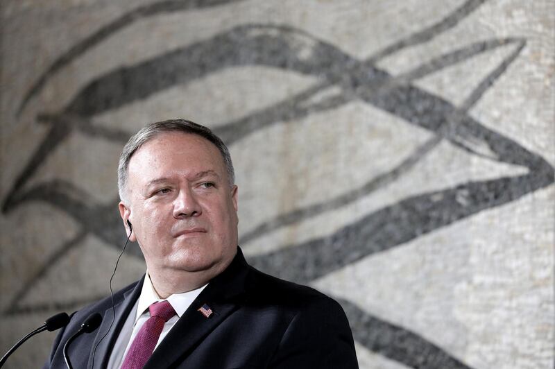 Michael Pompeo, U.S. Secretary of State, pauses during a joint news conference with Luigi di Maio, Italy's foreign minister, following their bilateral meeting in Rome, Italy, on Wednesday, Sept. 30. 2020. Pompeo urged the Vatican to ramp up its opposition to governments abusing religious freedom, as he sought allies for the administration’s push against China. Photographer: Alessia Pierdomenico/Bloomberg