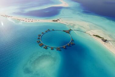 The location of some of the overwater villas at Saudi Arabia's Red Sea Project, where conservation is key, is already selected. Courtesy The Red Sea Development Company  