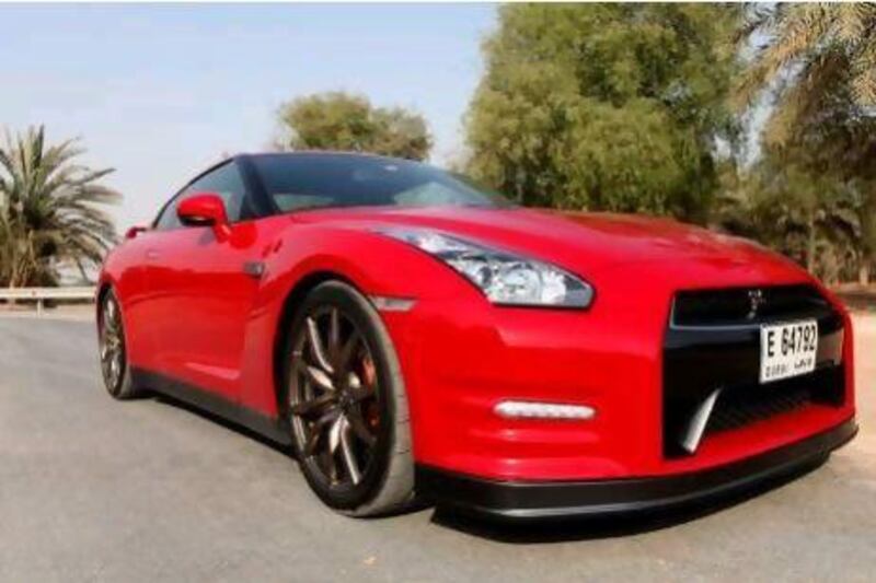 The Nissan GT-R is an incredibly fast road car that few rivals can match for speed and cornering ability, but it does suffer from a few design flaws, inside it at least. Fatima Al Marzooqi / The National