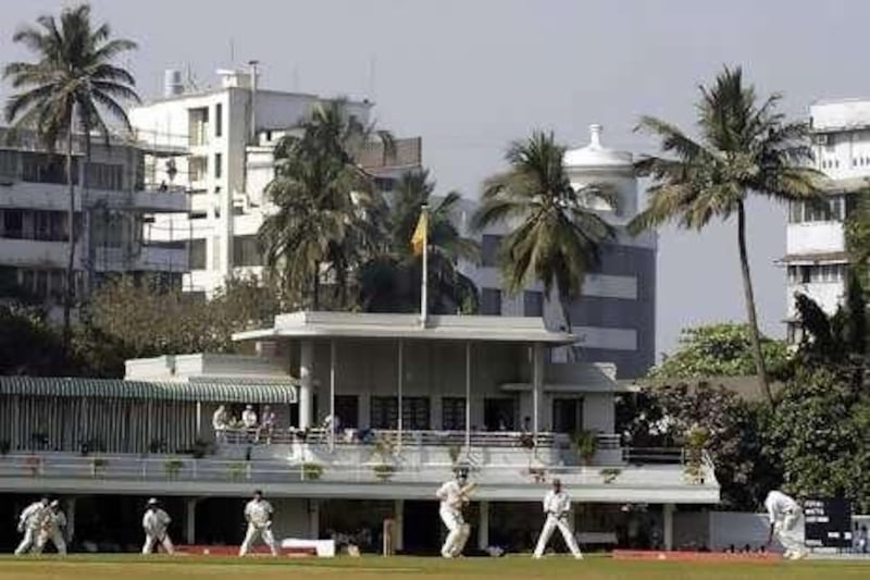 Test match action at Brabourne Stadium in 2006.