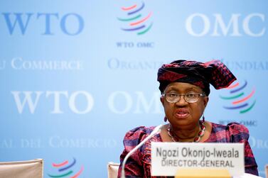 Global trade is likely to grow 8% this year after shrinking 5% last year, the World Trade Organisation's director-general Ngozi Okonjo-Iweala said.  Reuters