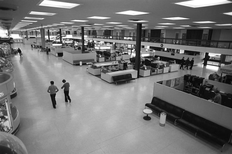 Terminal One at Heathrow is deserted during a strike by British Airways maintenance staff in April 1977. Reuters