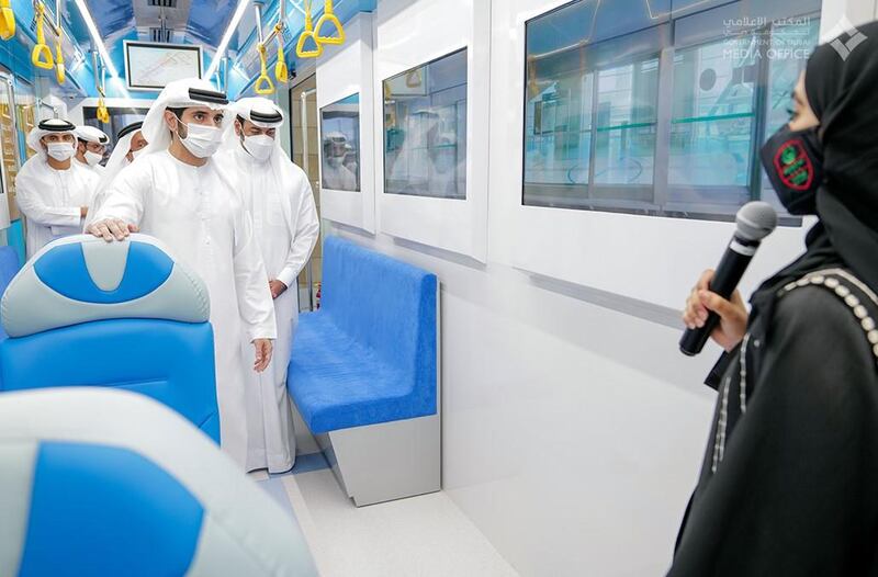 Government of Dubai Media Office – 25 October 2020: Dubai Crown Prince and Chairman of The Executive Council of Dubai Sheikh Hamdan bin Mohammed bin Rashid Al Maktoum inaugurated the Hamdan Smart Station for Simulation and Training. Courtesy Dubai Media Office