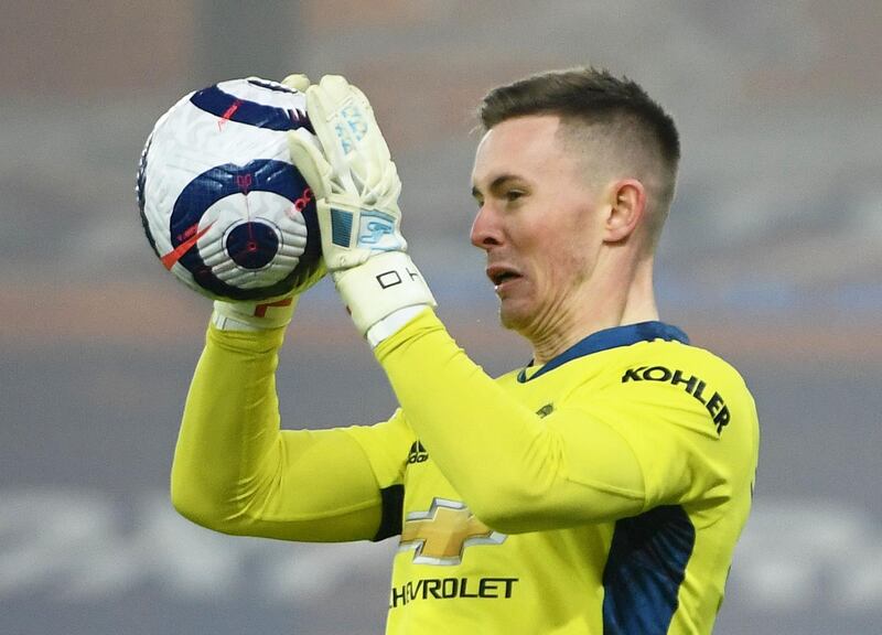 Manchester United goalkeeper Dean Henderson will step in for Sunday’s derby clash against Manchester City. PA