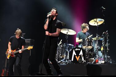 Maroon 5 haven't played in Dubai since 2011. Getty Images.