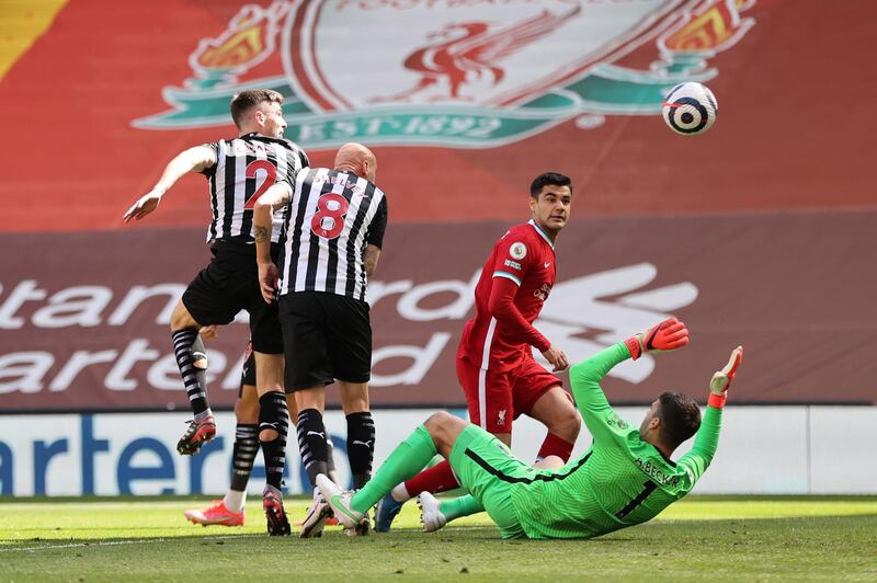 Ciaran Clark - 5. The 31-year-old was lucky to get away with a gruesome mistake in his own area. He was never secure against the Liverpool attack. Withdrawn in the 64th minute when Newcastle tried to push forward with Willock. Getty