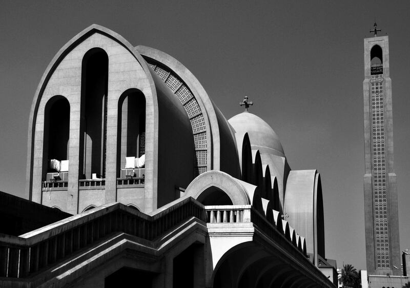 Saint Mark's Orthodox Coptic Cathedral in 1968. Photo Hesham Mohamed Hassan