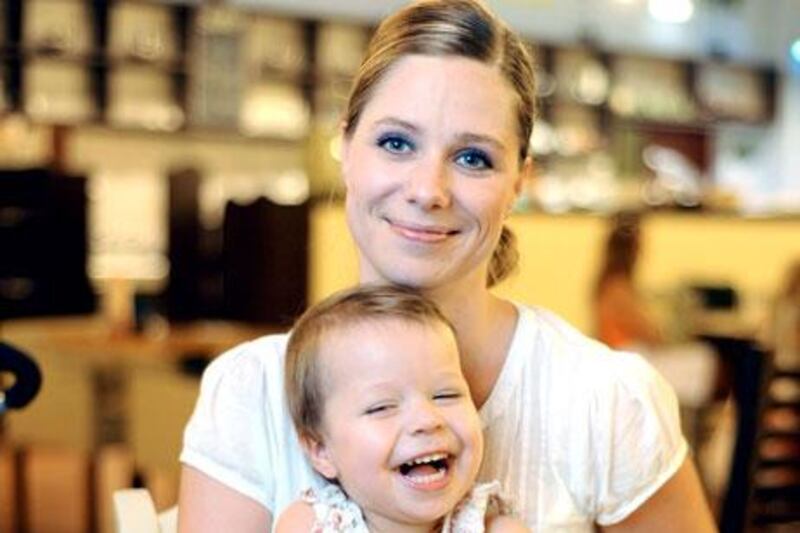 Linda Forster and her daughter Aili, who ‘sleeps, eats and is happy’ now that she is on a gluten-free diet.