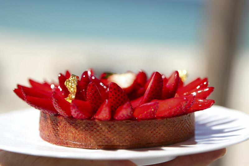 A strawberry tart from Shimmers, priced at Dh64. Supplied