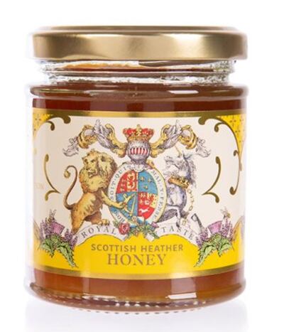 Buckingham Palace Scottish Heather Honey. Photo: Royal Collection