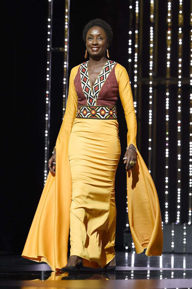 Jury member Maimouna N'Diaye walks on stage at the Closing Ceremony during the 72nd annual Cannes Film Festival on May 25, 2019 in Cannes. Photo: Getty