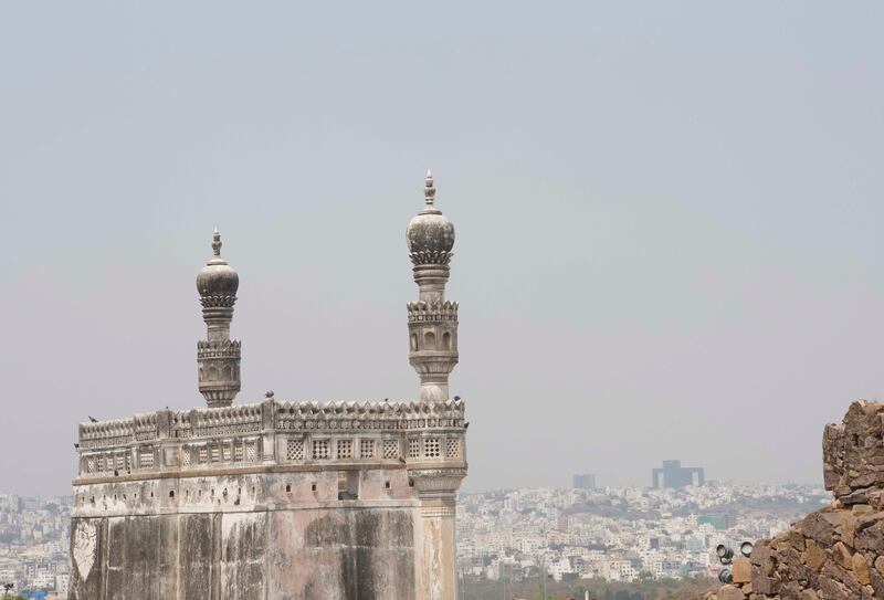 The mosque at Golconda Fort