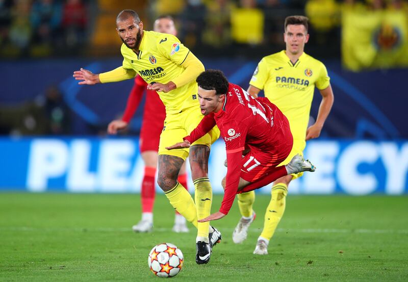 Curtis Jones – 6. The 21-year-old joined the action in place of Thiago with 10 minutes left. He forced a good save from the goalkeeper. Getty Images