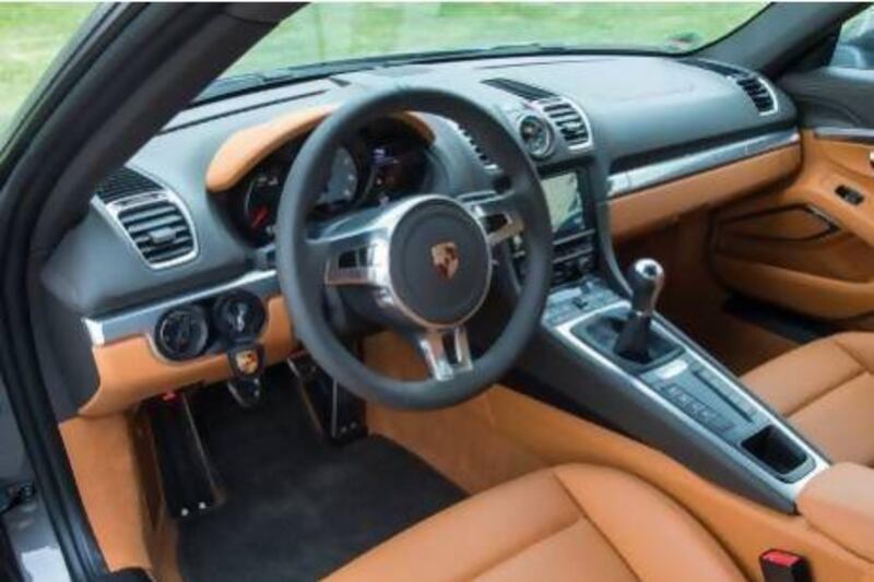 The Porsche Cayman S interior. Courtesy Porsche
