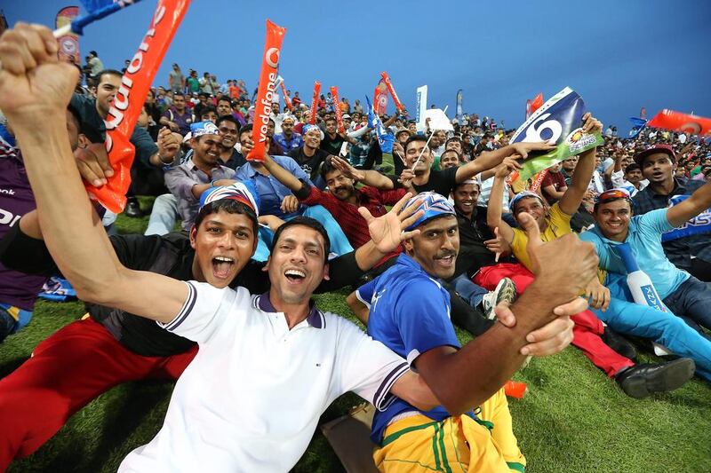 For obvious reasons, most of the spectators were from the subcontinent. Pawan Singh / The National