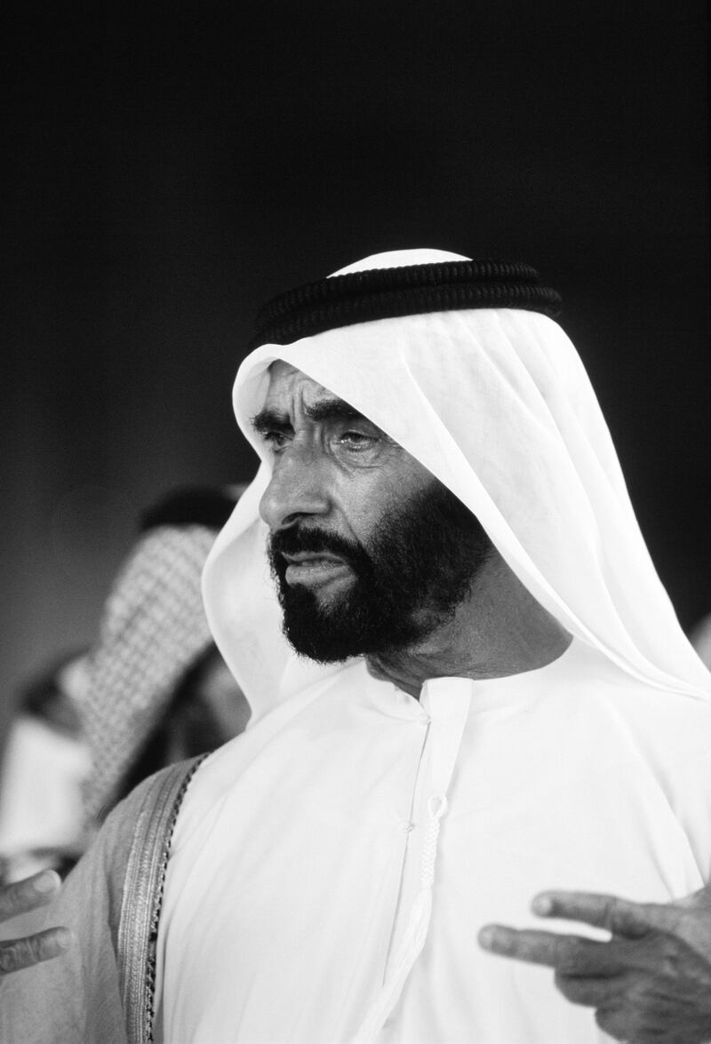 UNITED ARAB EMIRATES - NOVEMBER 01:  Sheikh Zayed Ruler of Abu Dhabi, United Arab Emirates.  (Photo by Tim Graham/Getty Images)