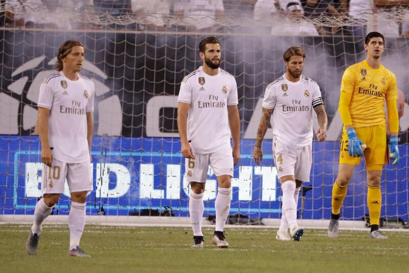 It was a shocking night for Real Madrid as they were crushed by their city rivals. AP Photo