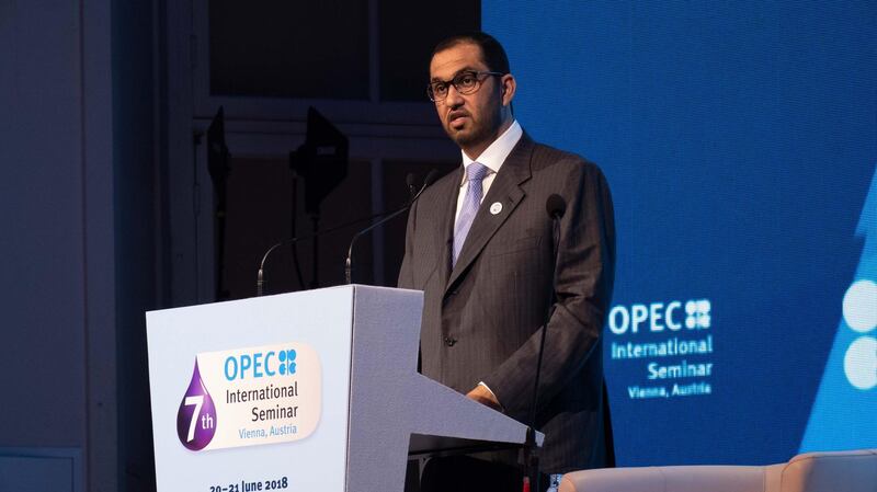 In opening remarks at the 7th OPEC International Seminar, in Vienna, His Excellency Dr Sultan Ahmed Al Jaber, UAE Minister of State and ADNOC Group CEO, noted the positive role that OPEC and non-OPEC producers have played together to help rebalance the market and re-stabilize prices. Courtesy Adnoc