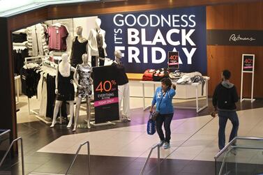 Black Friday originated in the US, but has been a yearly tradition in the UAE since 2014. Photo: Getty Images