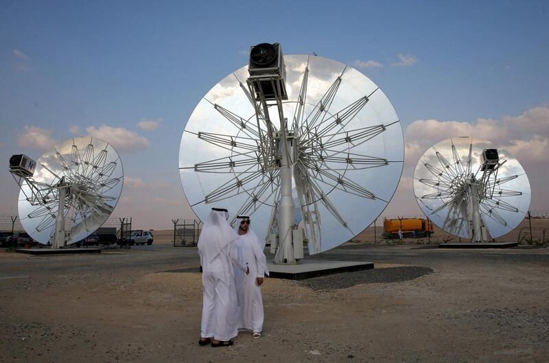 The Mohammed bin Rashid Al Maktoum Solar Park in Dubai will help the UAE meet its ambitious targets for renewable energy. Reuters