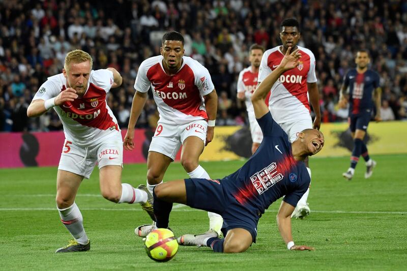 Paris Saint Germain's Kylian Mbappe in action. EPA