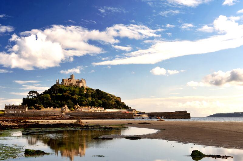 The House of Velaryon sigil has been spotted at St Michael's Mount in Cornwall. Photo: National Trust
