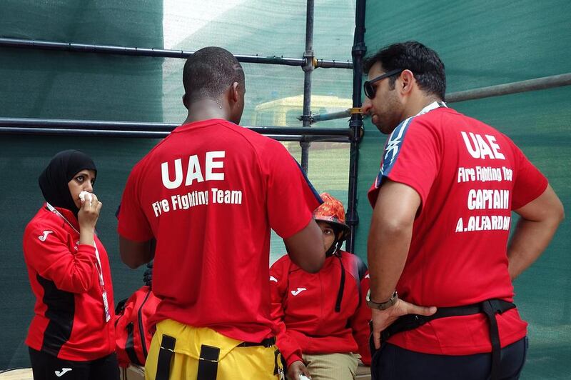 “I feel very lucky to be part of the team. We are always there for each other,” said Sgt Al Shamsi, right