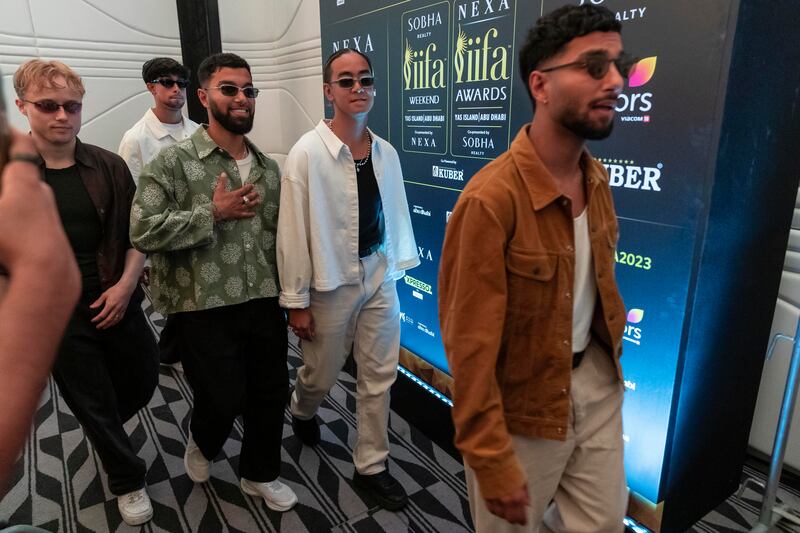 Norwegian dance group Quick Style at the IIFA Awards press conference. Antonie Robertson / The National