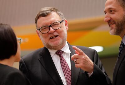 Czech Finance Minister Zbynek Stanjura in Brussels, November 8, 2022.   EPA