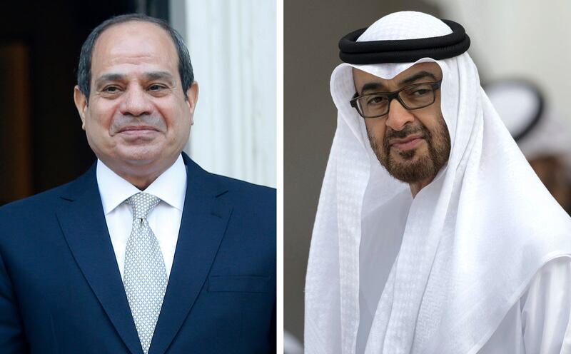 President Sheikh Mohamed congratulated Egypt's President Abdel Fattah El Sisi on his landslide victory on Monday. Photos: EPA / MOPA
