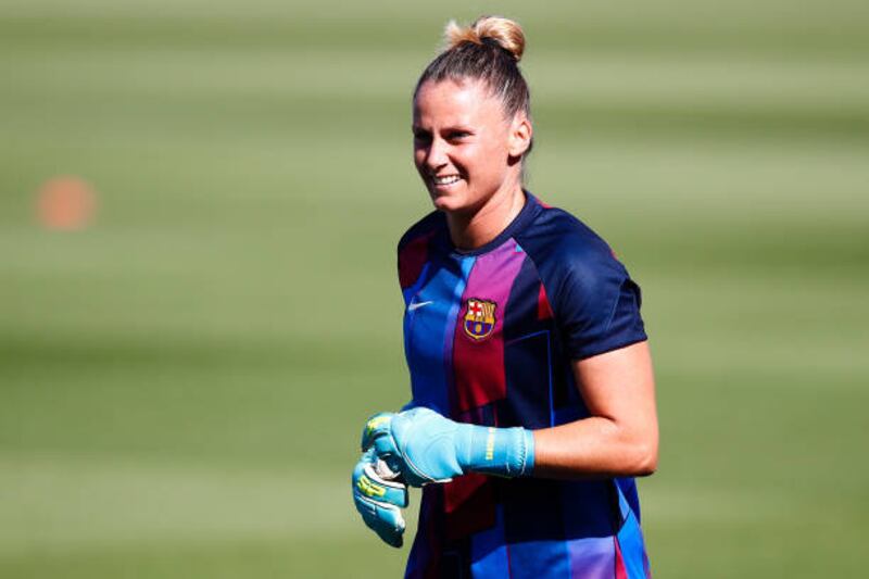 Sandra Panos of Barcelona was named the goalkeeper of the year. Getty