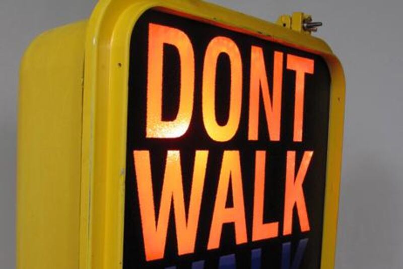                                
File Name: New York - "walk Don't Walk" Road Signs.jpg
Caption Details
Product Name: New York - "walk, Don't Walk" Road Signs
Description: A very exciting find. We have a quantity of these original classic street signs now decomissioned from the streets of New York City. Our batch of signs sat in a storeroom and never made it onto the streets - they became surplus in 1999 when the decision was made to replace these NYC icons with an LED graphic version more suited to a culturally diverse populace. Made of cast-aluminium and vandal proof tempered glass, All are in the original NYC yellow. Supplied fitted with completely new circuitry designed to flash at timed intervals, and with new internal E27 bulbholders and braided flex as required. Can be wall mounted or suspended.
