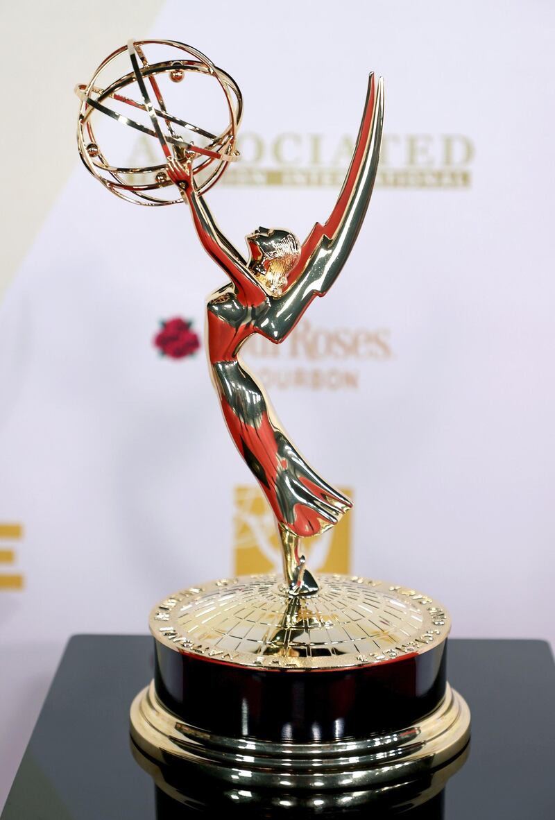 BURBANK, CALIFORNIA - JUNE 21: In this image released on June 21, Emmy statuette is seen at the 48th Annual Daytime Emmy Awards at Associated Television Int'l Studios in Burbank, California.   Kevin Winter/Getty Images/AFP
== FOR NEWSPAPERS, INTERNET, TELCOS & TELEVISION USE ONLY ==
