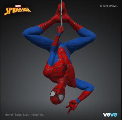 Marvel released five Spider-Man NFTs priced from $40-$400. Photo: Marvel, VeVe