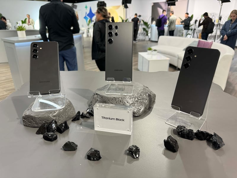 Samsung Electronics has tapped into generative AI in its latest Galaxy S24 phones to grow its position as the world's top device manufacturer. Alvin R Cabral / The National