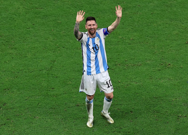 Lionel Messi scored two goals and secured his first World Cup title. Getty Images