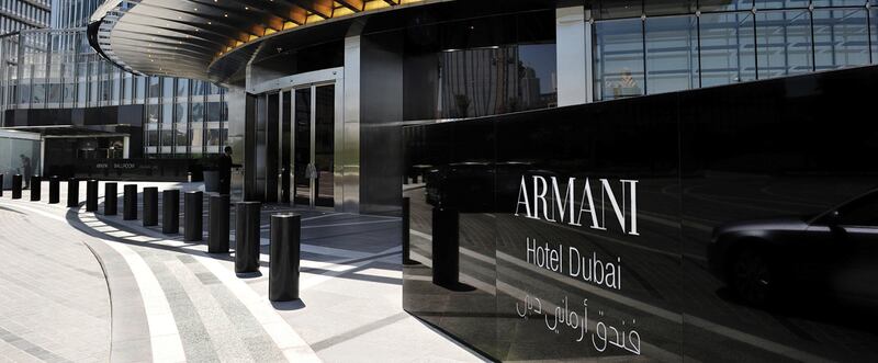 Armani Hotel Dubai has one of the world's most coveted city locations in Downtown Dubai. Photo: Armani Hotel Dubai