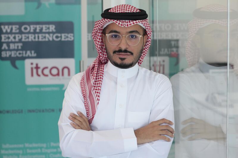 Mansour Althani set up Itcan in 2015 when he was only 25. The company is now on track to reach Dh100m in revenue this year since its launch. Courtesty Itcan 