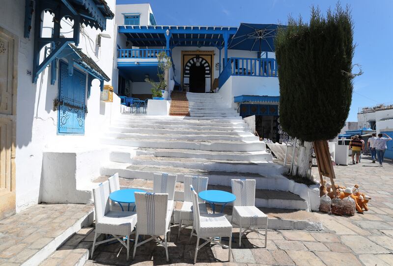 A street cafe in Sidi Bou Said 
