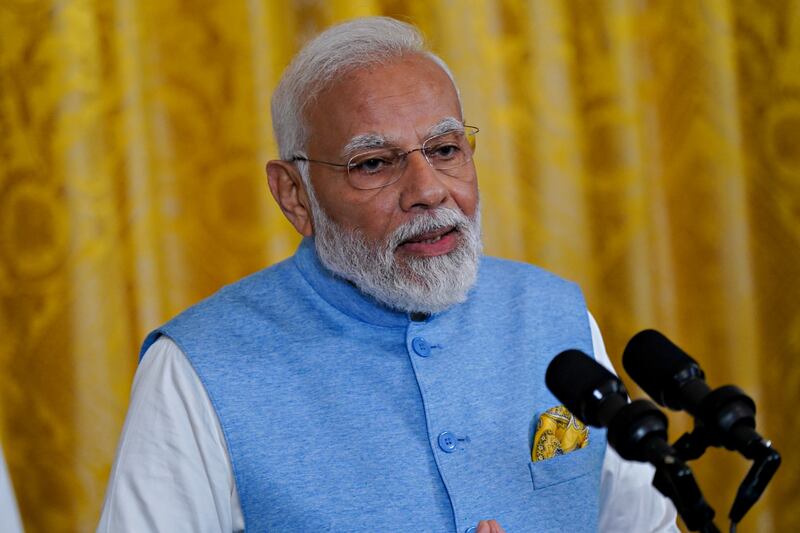 Indian Prime Minister Narendra Modi is pushing for a common legal code for the whole country. EPA